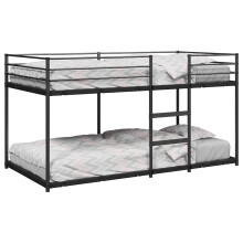 Berkfield Bunk Bed without Mattress Black 107x203 cm Steel