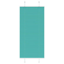 Berkfield Pleated Blind Petrol Green 65x100 cm Fabric Width 64.4 cm Polyester