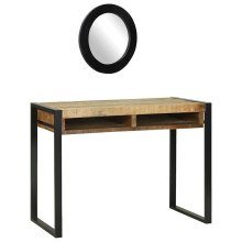 Berkfield Dressing Table Brown 100 x 50 x 75 cm Solid Mango wood