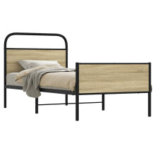 Berkfield Bed Frame without Mattress 80x200 cm Sonoma Oak Engineered Wood