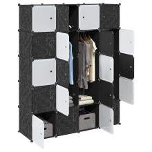 Berkfield Storage Cube Organiser with 20 Cubes and Hanging Rods PP