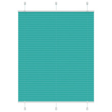 Berkfield Pleated Blind Petrol Green 110x150 cm Fabric Width 109.4 cm Polyester
