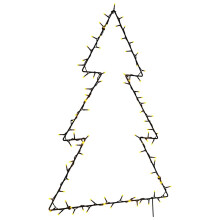 Berkfield Christmas Lights Christmas Tree Silhouette 115 LEDs Warm White