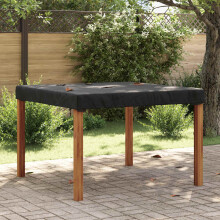 Berkfield Table Cover Plain Black 122 x 122 x 15 cm Fabric