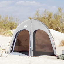 Berkfield Pool Tent Grey 366 x 305 x 231 cm Polyester and Fiberglass