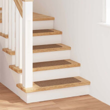 Berkfield Anti-slip Stair Mats Latex backing 15 pcs Yellow 60 x 25 cm PP