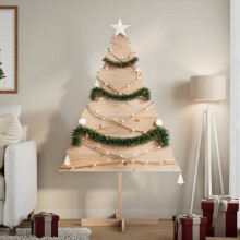 Berkfield Wooden Christmas Tree for Decoration 150 cm Solid Wood