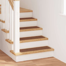 Berkfield Anti-slip Stair Mats Latex backing 15 pcs Yellow 75 x 20 cm PP