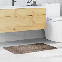 Berkfield Anti-slip Bath Mat Brown 60 x 90 cm PP