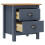 Berkfield Bedside Cabinet Hill Grey 46x35x49.5 cm Solid Pine Wood 3