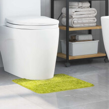 Berkfield Anti-slip Bath Mat with Toilet Cut Green 50 x 50 cm PP