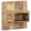 Berkfield Bedside Cabinet 50x27x50 cm Solid Rough Wood Mango 1