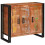 Berkfield Sideboard with Doors Brown Solid Reclaimed Wood and Metal 1