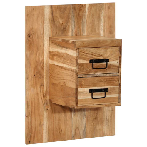 Berkfield Bedside Cabinet 60x32x80 cm Solid Wood Acacia