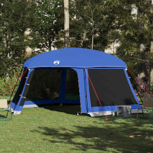Berkfield Pool Tent with Removable Fly & Mesh Walls Azure Blue 618x532 cm