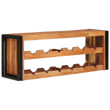Berkfield Wine Rack Brown 120 x 45 x 33 cm Solid Acacia Wood