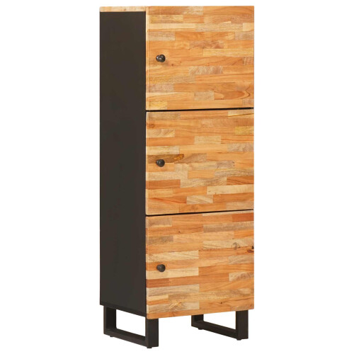 Berkfield Storage Highboard Brown 40 x 33 x 110 cm Solid Mango Wood