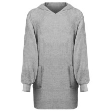 Berkfield Blanket Hoodie KINN Grey L Cotton