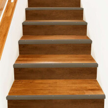 Berkfield Stair Nosings 10 pcs Brown 67 x 3 x 2 cm Aluminium