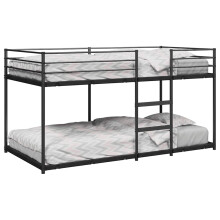 Berkfield Bunk Bed without Mattress Black 90x200 cm Steel