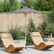 Berkfield Garden Parasol Dark Grey ò 150 x 210 cm Bamboo