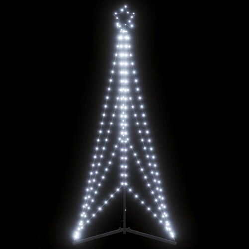 Berkfield LED Christmas Tree 363 LEDs Cold White 182 cm