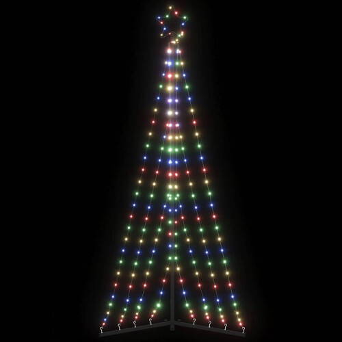 Berkfield LED Christmas Tree 339 LEDs Colorful 187 cm