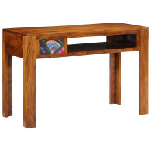 Berkfield Writing Desk with Drawer with Storage Brown 110 x 50 x 73 cm