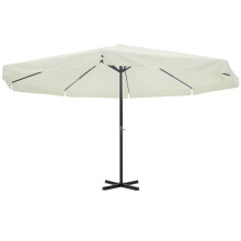 Berkfield Garden Parasol White Aluminium 500 cm