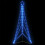 Berkfield LED Christmas Tree 363 LEDs Blue 182 cm 1