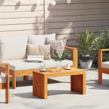 Berkfield Side Table Oil Natural 70 x 35 x 35 cm Solid Acacia Wood