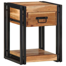 Berkfield Bedside Cabinet 2 pcs Brown 40 x 35 x 50 cm Solid Acacia Wood