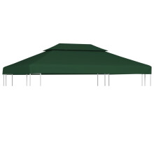 Berkfield Gazebo Cover Canopy Replacement 310 g / m Green 3 x 4 m