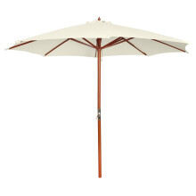Berkfield Garden Parasol 300x258 cm Sand White