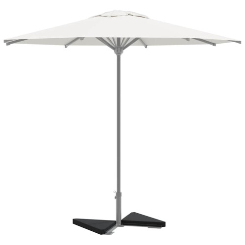 Berkfield Umbrella Weight Plates 2 pcs Black Granite Triangular 14 kg