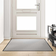 Berkfield Doormat Grey and Black 120 x 180 cm 100% Polyamide
