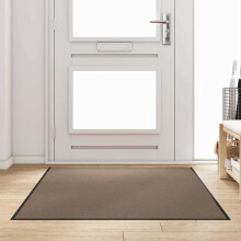 Berkfield Doormat Beige and Black 120 x 180 cm 100% Polyamide