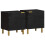 Berkfield Bedside Cabinet 2 pcs Black 40x33x46 cm Solid Wood Mango 1