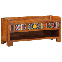Berkfield Shoe Bench Honey Brown 100 x 35 x 45 cm Acacia Solid Wood