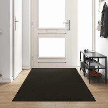 Berkfield Doormat Black 120 x 350 cm 100% Polyamide