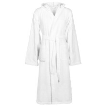 Berkfield Bathrobe KINN White L Cotton