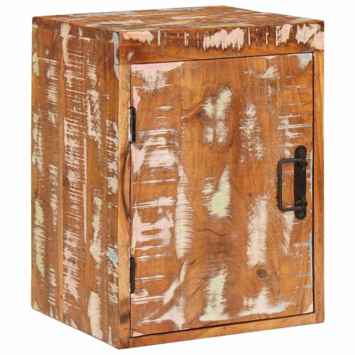 Berkfield Bedside Table Brown 35 x 33 x 48 cm Solid Reclaim wood