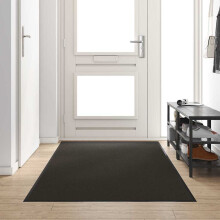 Berkfield Doormat Black 120 x 300 cm 100% Polyamide