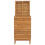Berkfield Laundry Basket 40x40x70 cm Solid Teak Wood 4