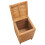Berkfield Laundry Basket 40x40x70 cm Solid Teak Wood 5