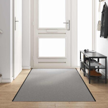 Berkfield Doormat Grey and Black 120 x 350 cm 100% Polyamide