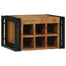 Berkfield Wine Rack 2 pcs 46 x 35 x 27.5 cm Solid Acacia Wood