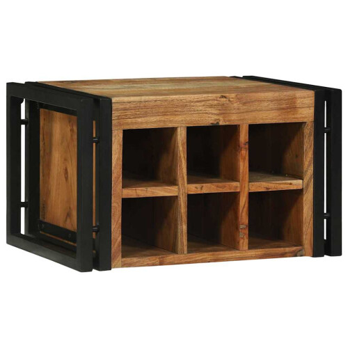 Berkfield Wine Rack 2 pcs 46 x 35 x 27.5 cm Solid Acacia Wood