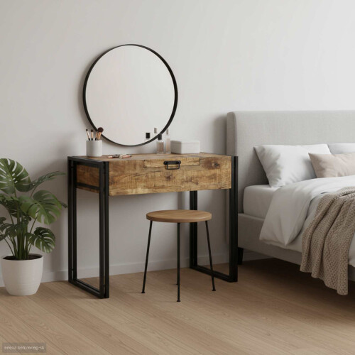 Berkfield Bedroom Dressing Tables Brown 90 x 50 x 75 cm Solid Mango wood