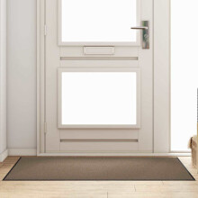 Berkfield Doormat Beige and Black 90 x 150 cm 100% Polyamide